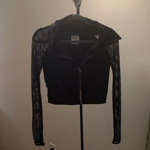 Fabletics X Demi Lovato Mesh-sleeved Sweatshirt